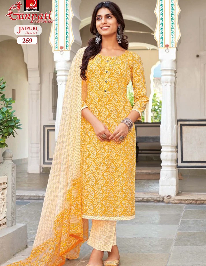 Ganpati Jaipuri Special Vol-11 - Dress Material